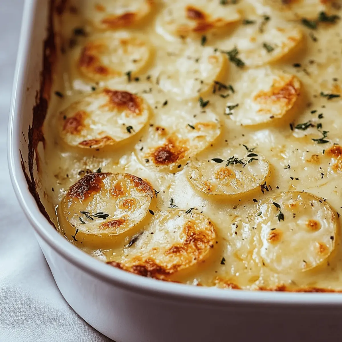 Cheesy Garlic Scalloped Potatoes