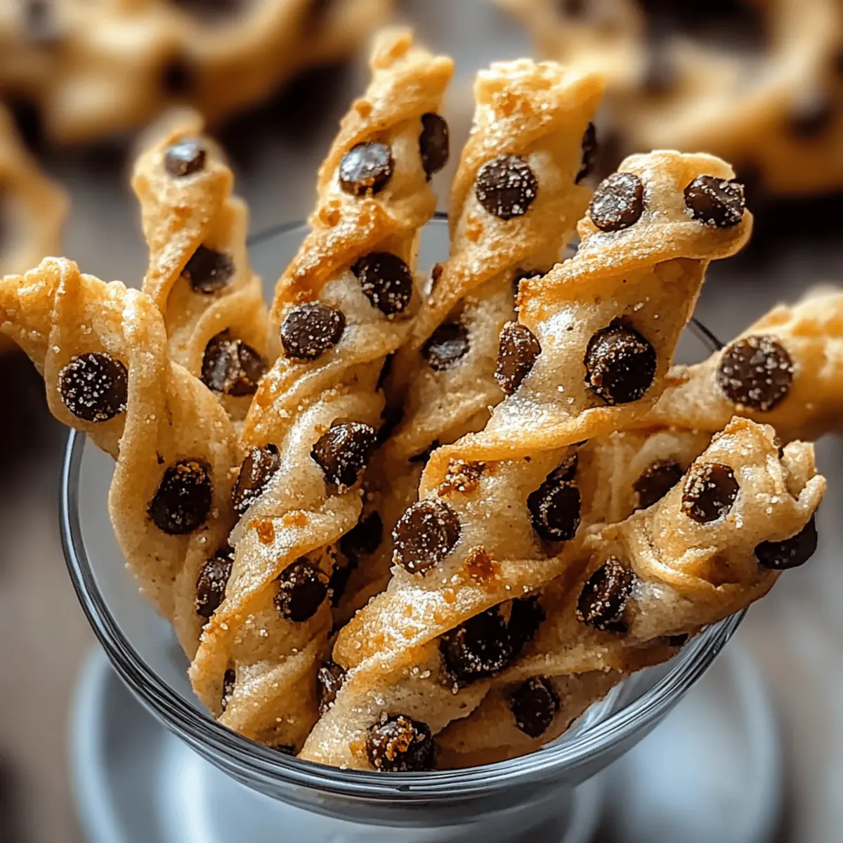 Chocolate Chip Cookie Dough Twists