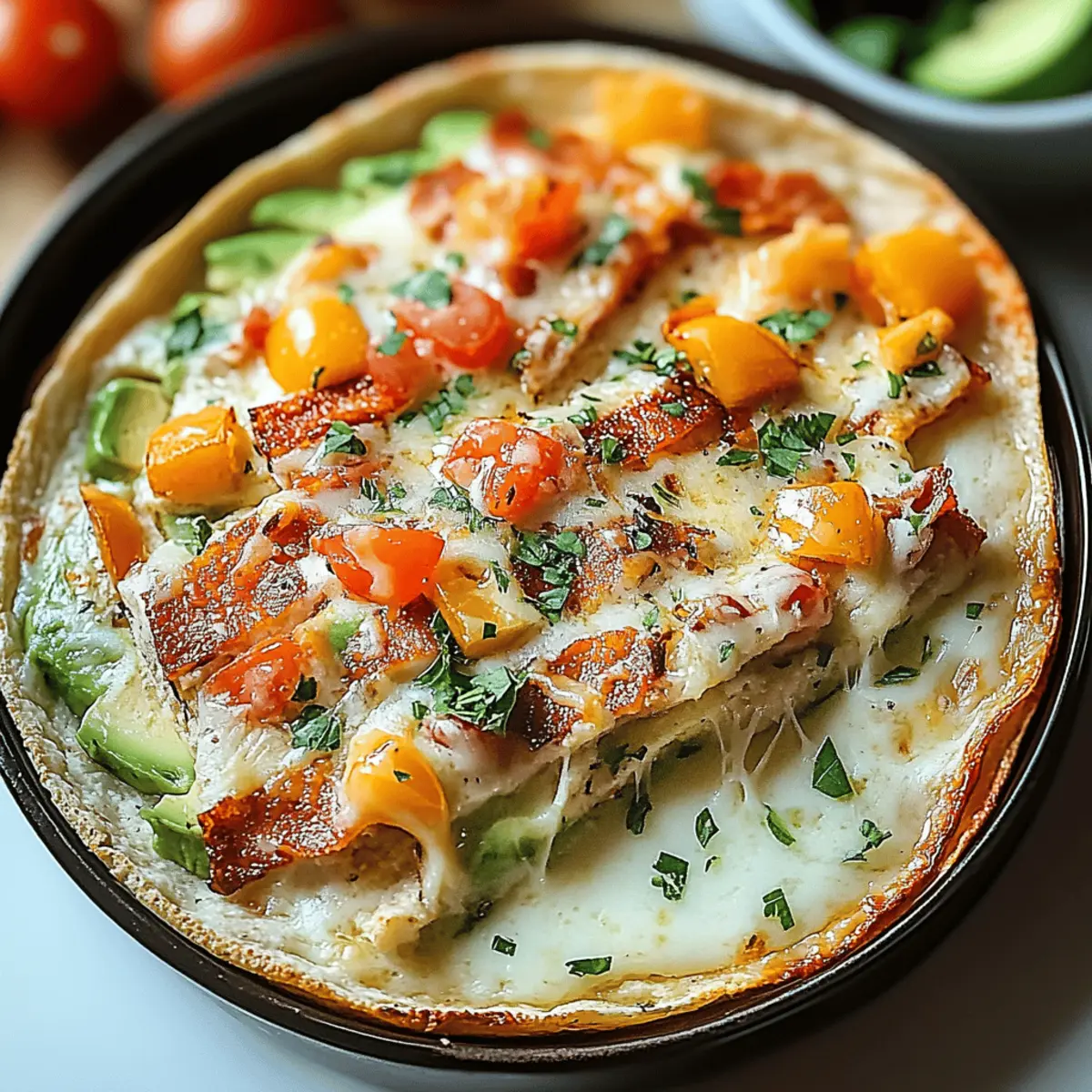 Chicken Avocado Ranch Burritos