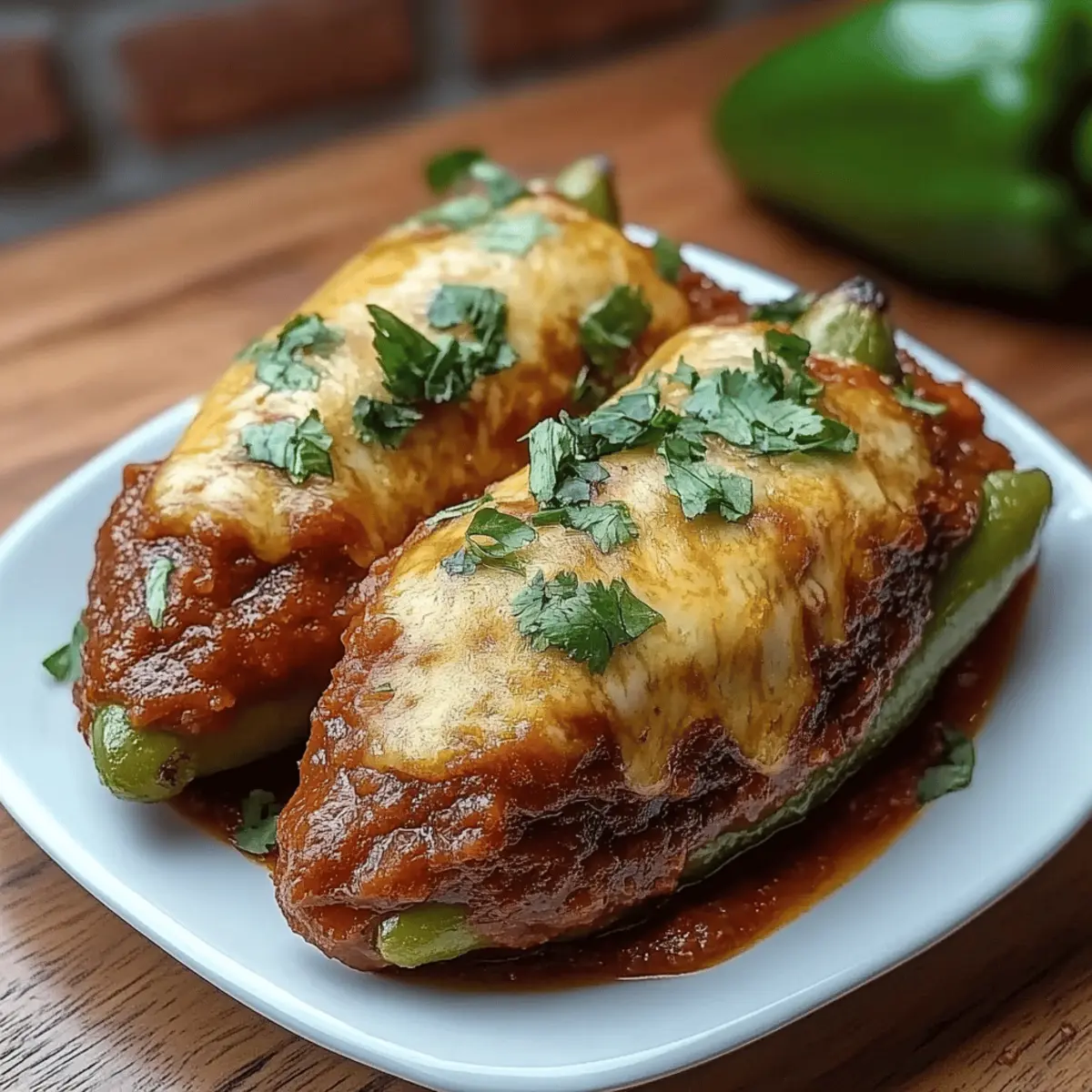 Cheesy Hatch Chile Rellenos