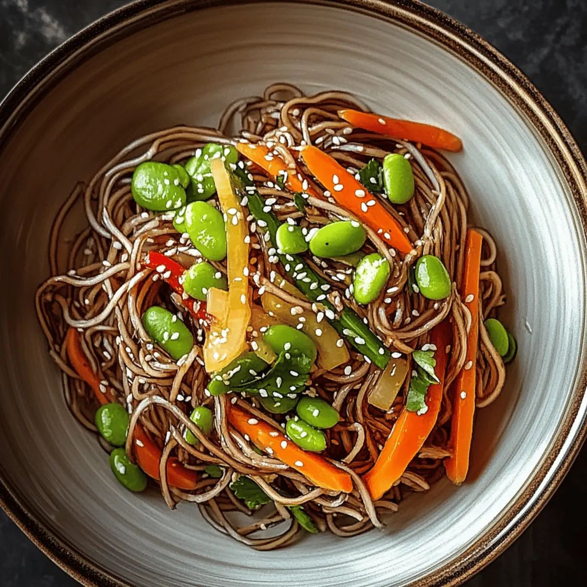 Cold Teriyaki Noodles Salad