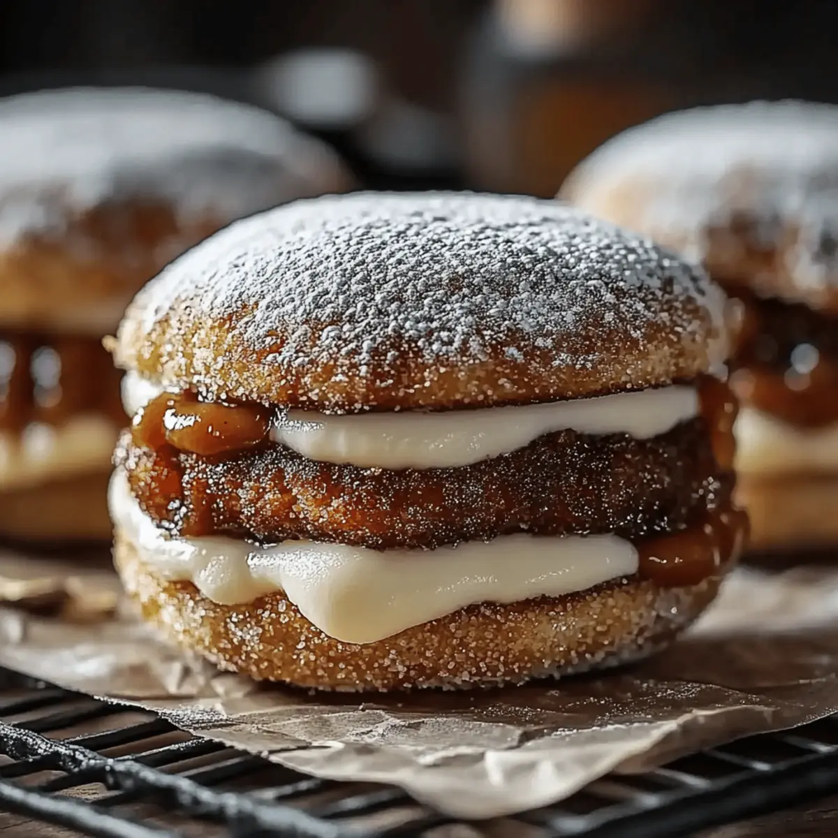 Apple Cider Whoopie Pie Cookies with Caramel