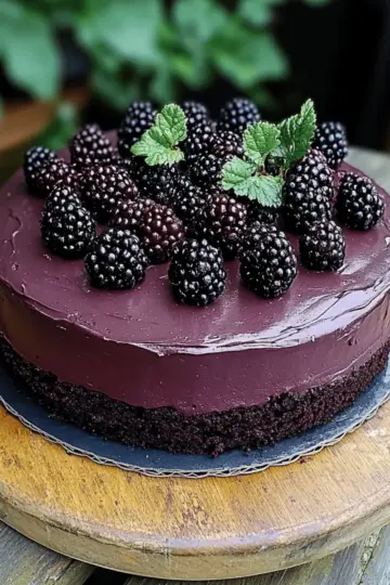 Blackberry Velvet Gothic Cake