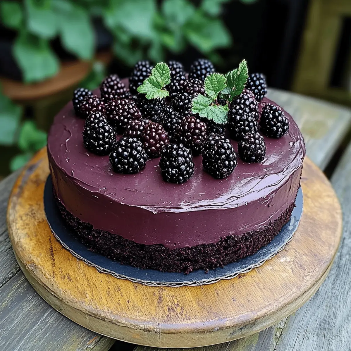 Blackberry Velvet Gothic Cake
