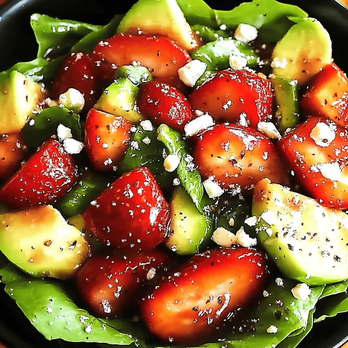 Strawberry Avocado Spinach Salad