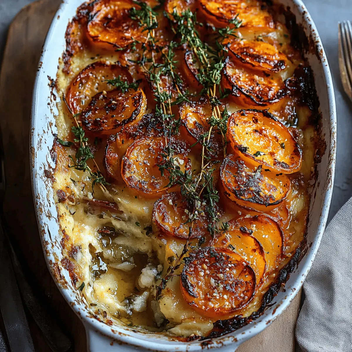 Cheesy Root Vegetable Gratin