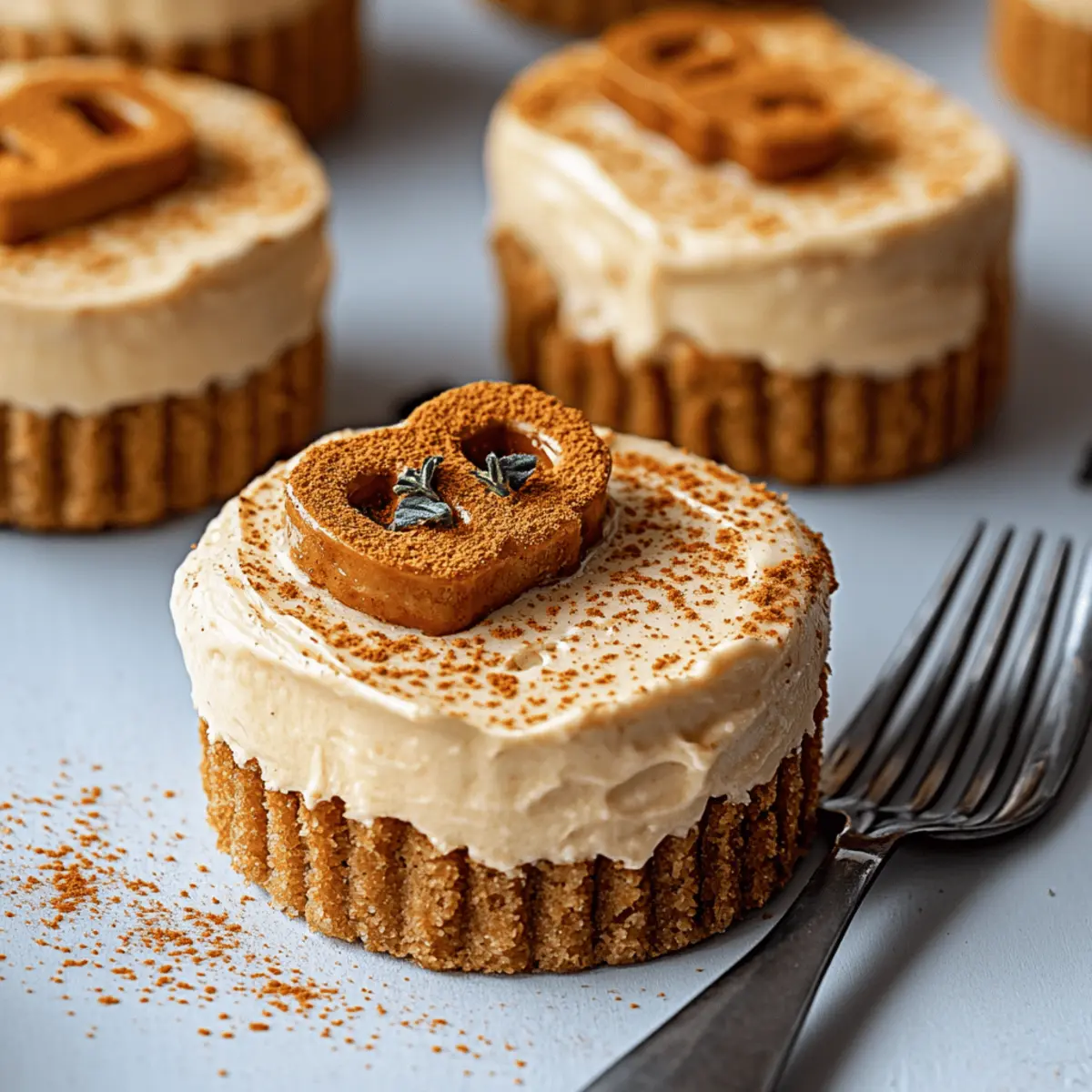 No Bake Mini Biscoff Cheesecakes
