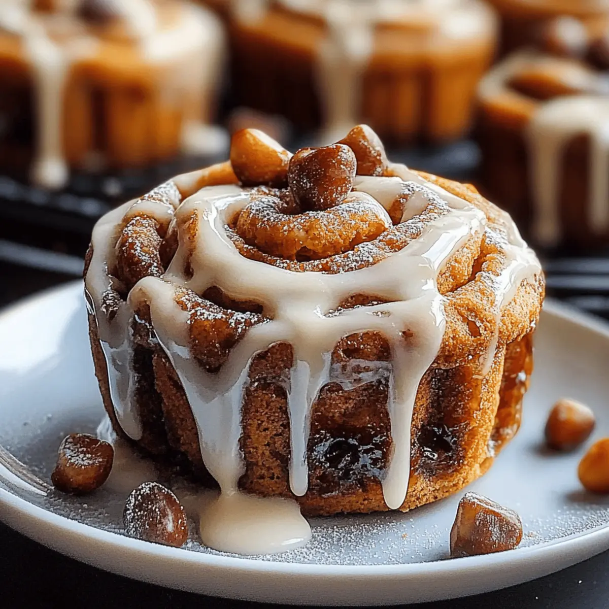Pumpkin Cinnamon Roll Muffins
