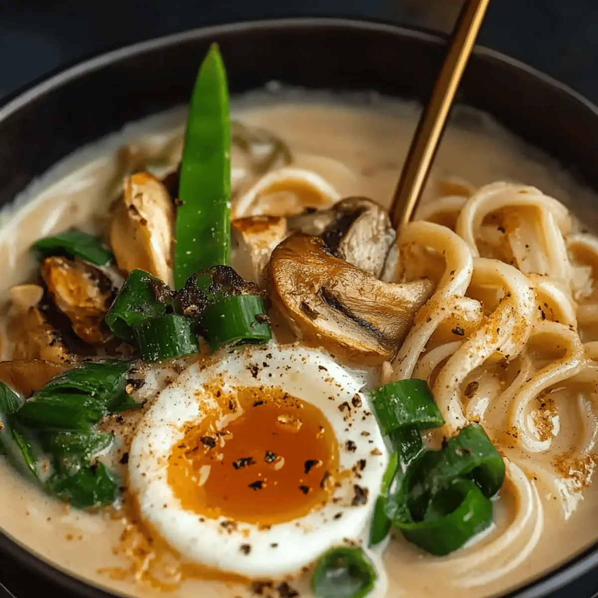 Creamy Miso Udon Soup