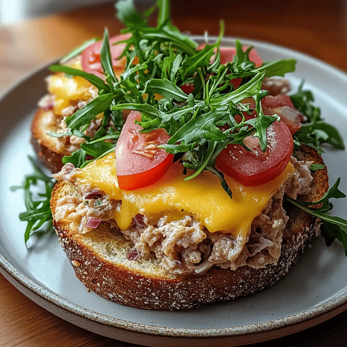 Savory Grilled Tuna Melt with Creamy Cheddar