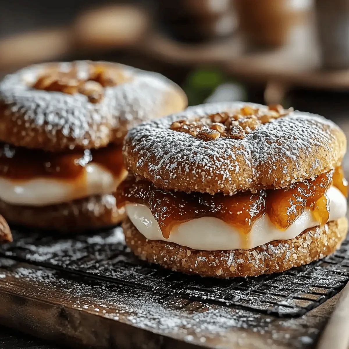 Apple Cider Whoopie Pie Cookies with Caramel