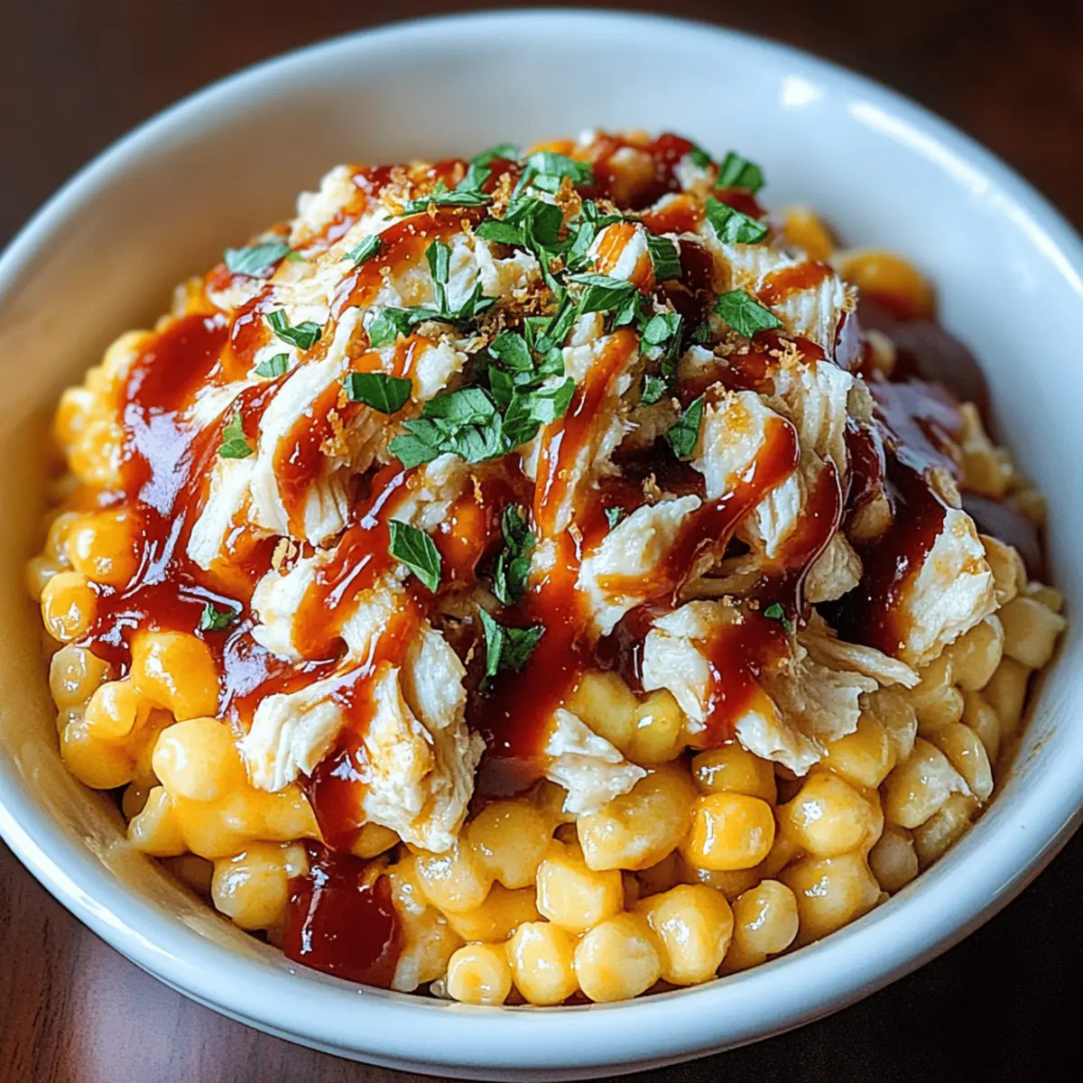 BBQ Chicken Mac and Cheese