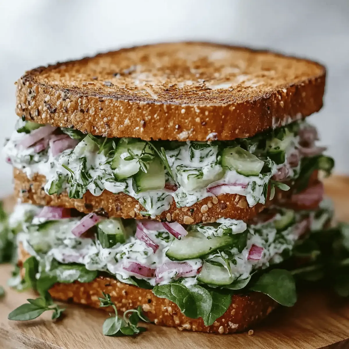 Cucumber Salad Sandwiches