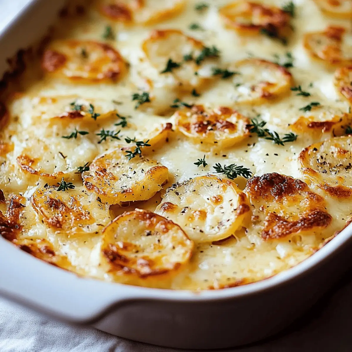 Cheesy Garlic Scalloped Potatoes