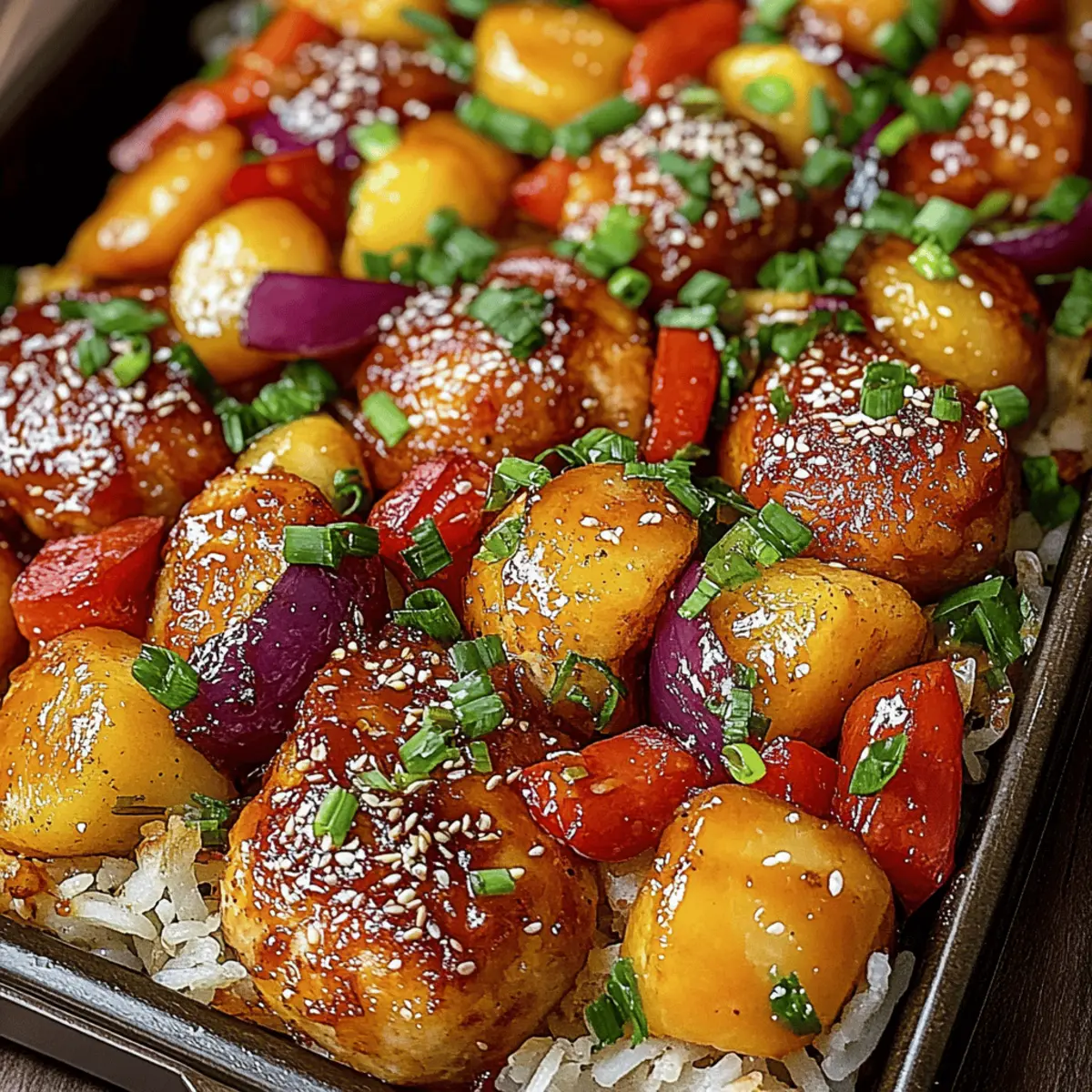 Sheet Pan Teriyaki Chicken and Pineapple
