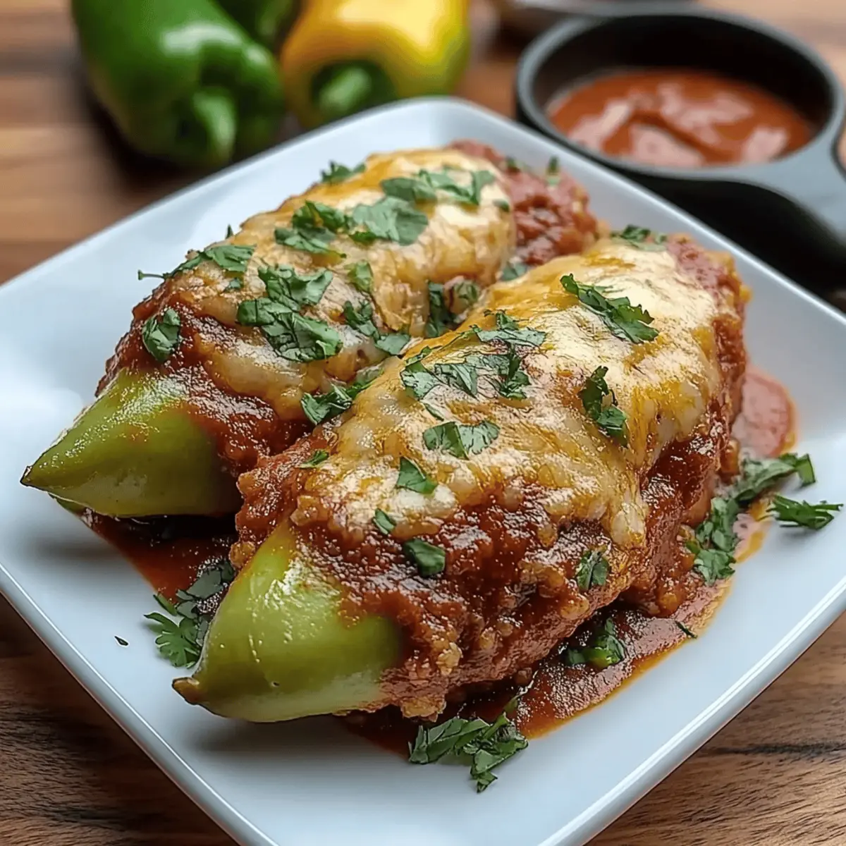 Cheesy Hatch Chile Rellenos
