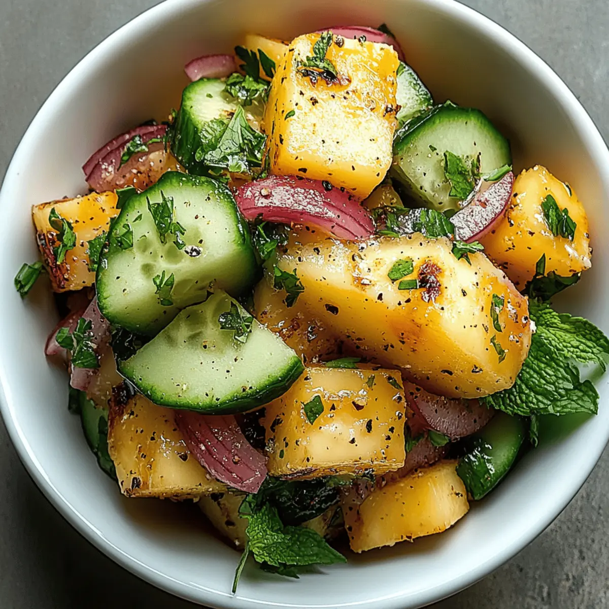 Pineapple Cucumber Salad
