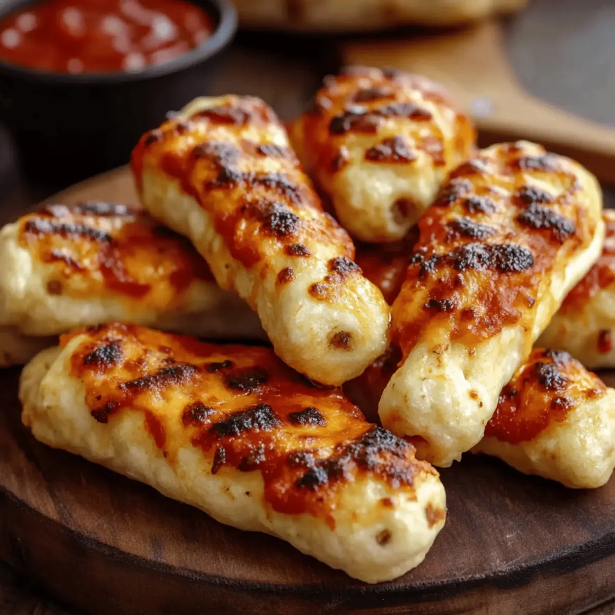 Cheesy Halloween Breadstick Bones