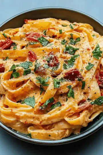 Creamy Sun-Dried Tomato Vegan Pasta