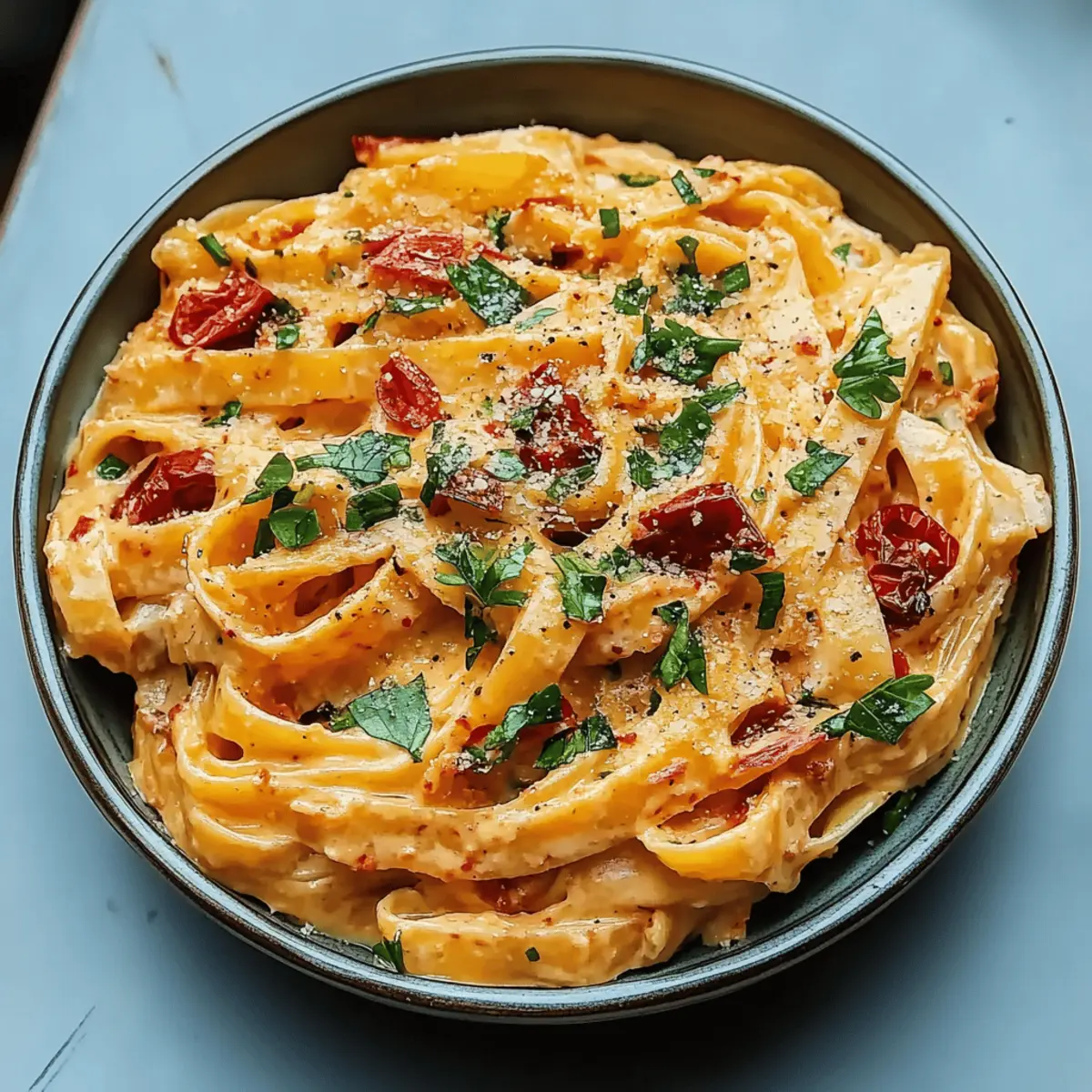 Creamy Sun-Dried Tomato Vegan Pasta