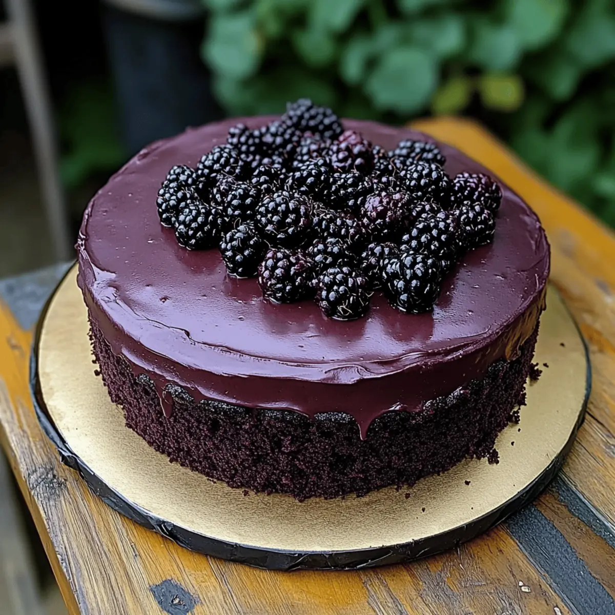 Blackberry Velvet Gothic Cake