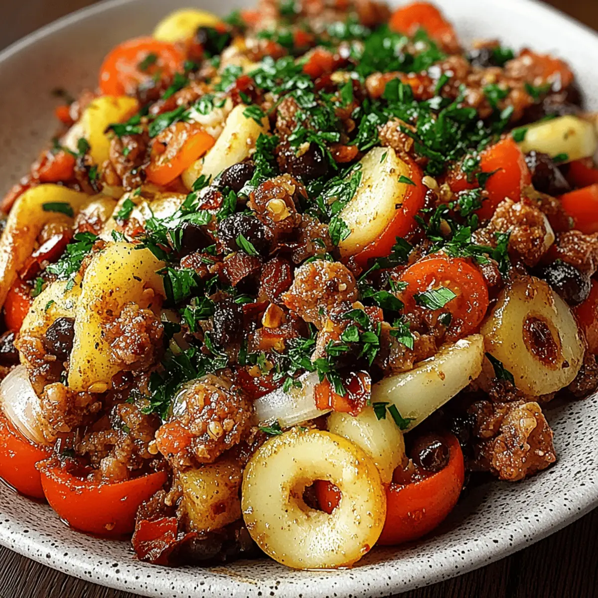 Mediterranean Ground Beef Stir Fry
