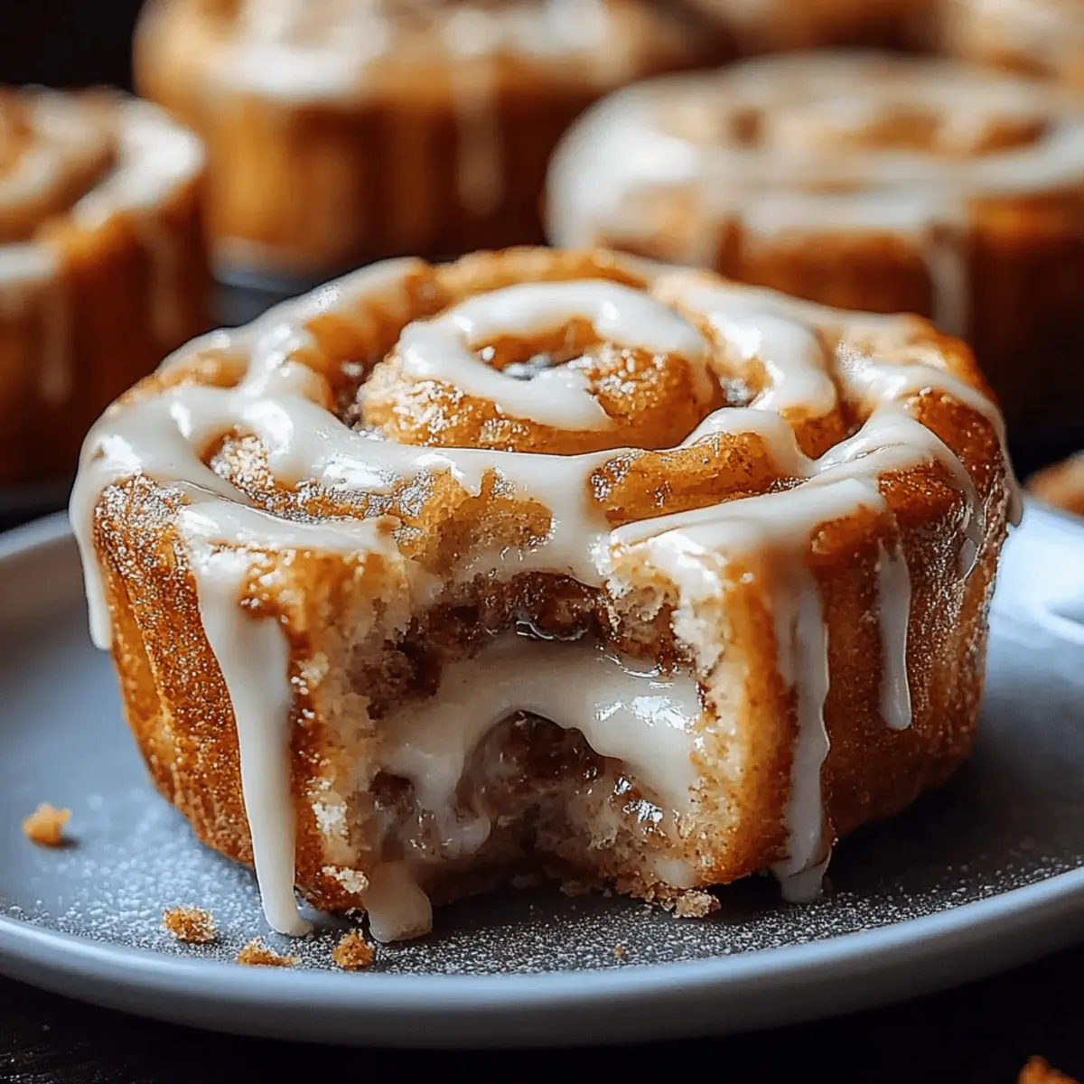 Pumpkin Cinnamon Roll Muffins