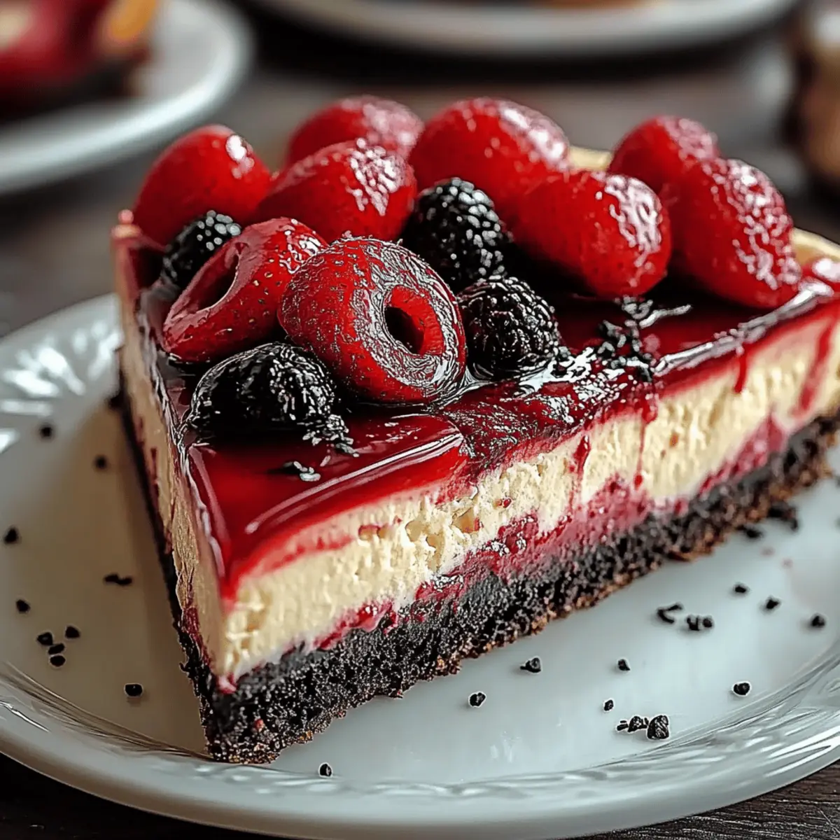 Red Velvet Oreo Cheesecake