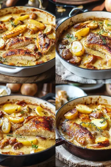 French Chicken Casserole a la Normande