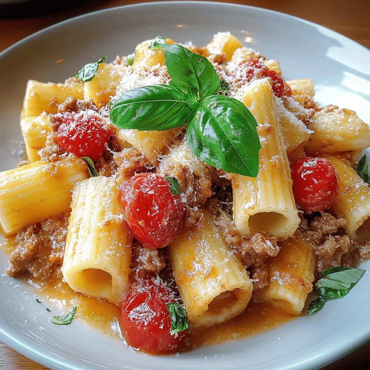 Creamy Italian Sausage Rigatoni