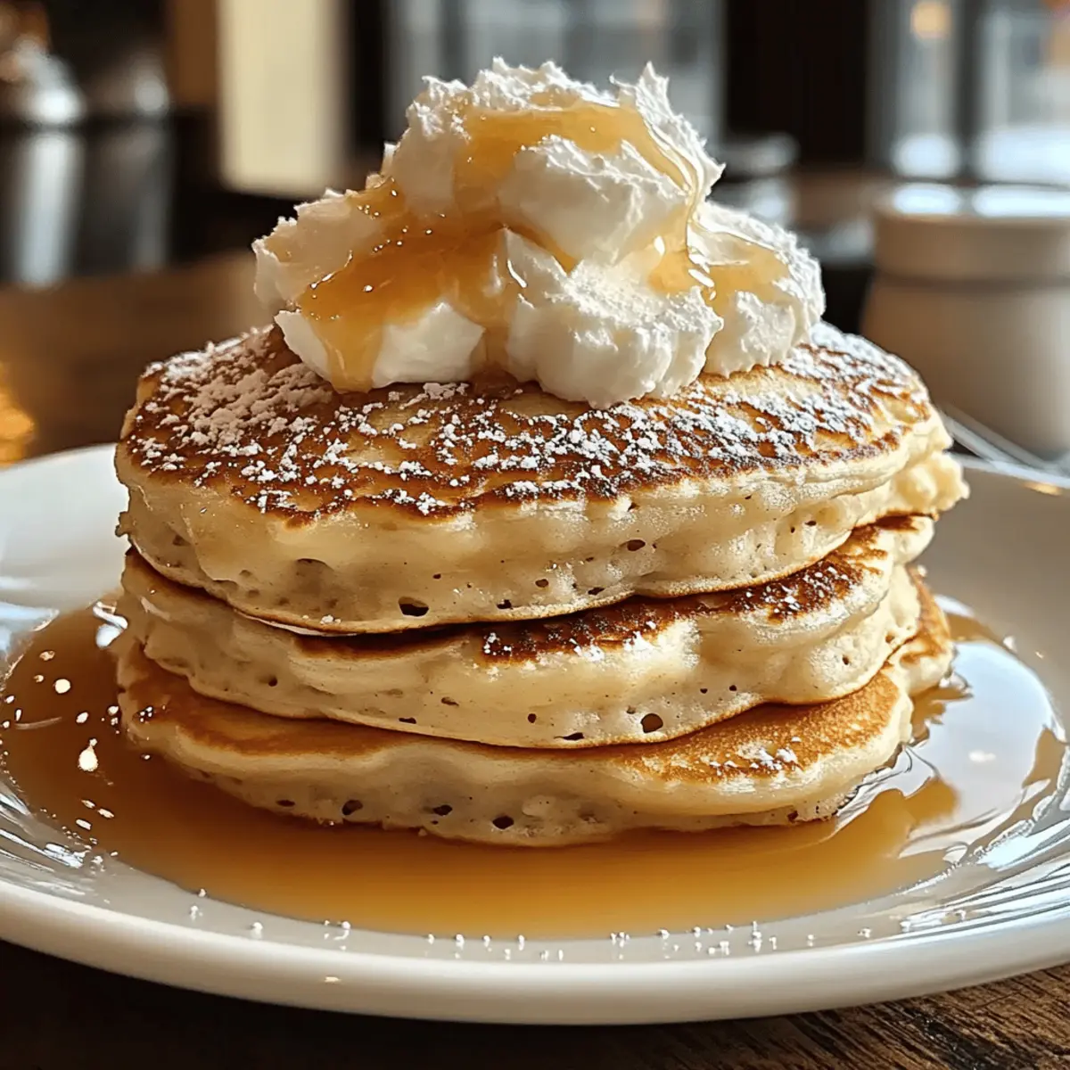 Sweet Coconut Cream Pancakes