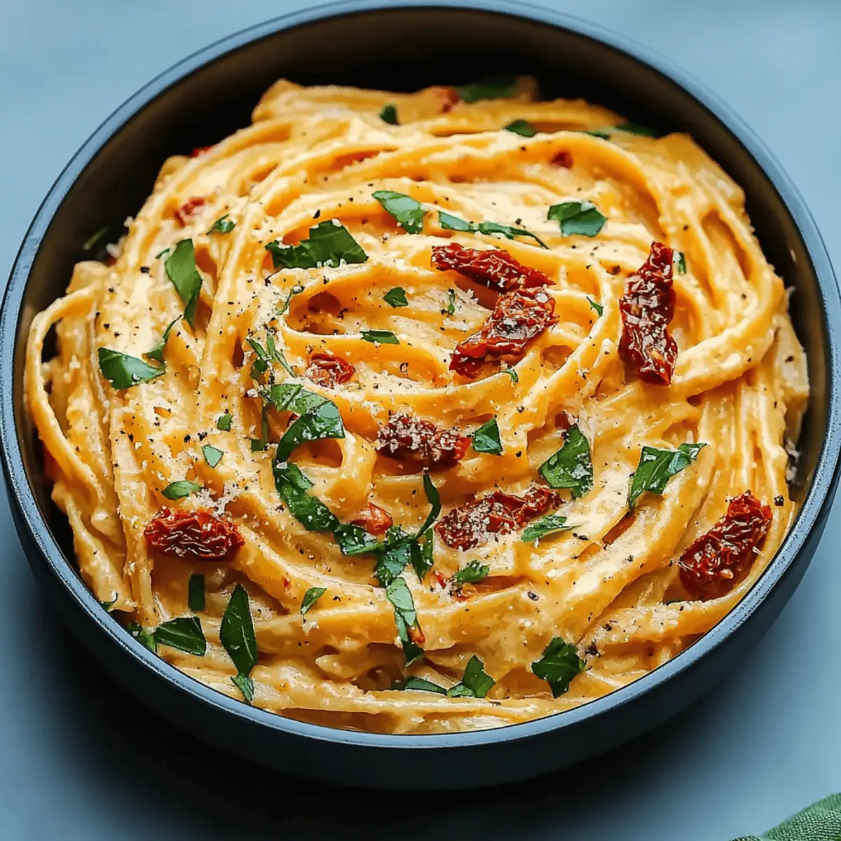 Creamy Sun-Dried Tomato Vegan Pasta