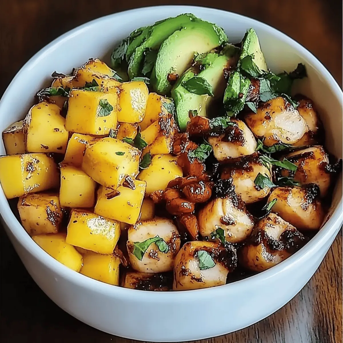 Shrimp Avocado Mango Bowls