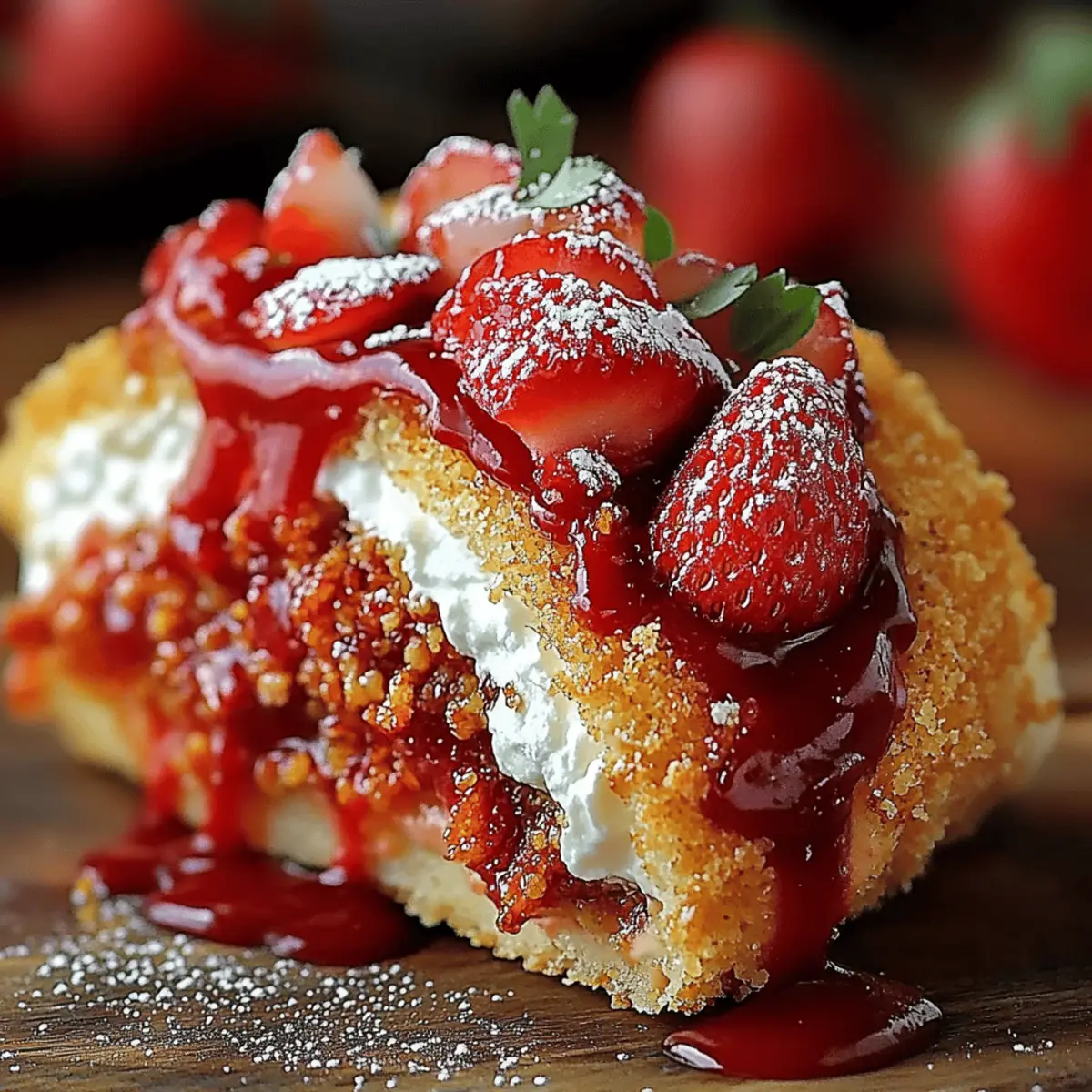Strawberry Crunch Cheesecake Tacos