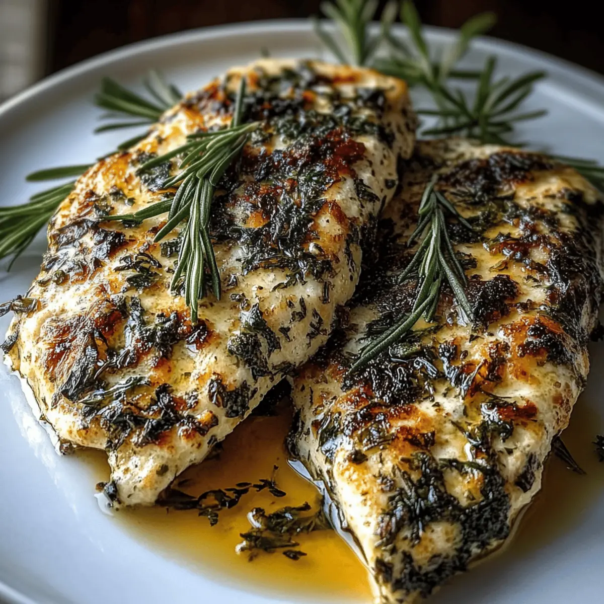 Mediterranean Herb Crusted Grilled Chicken