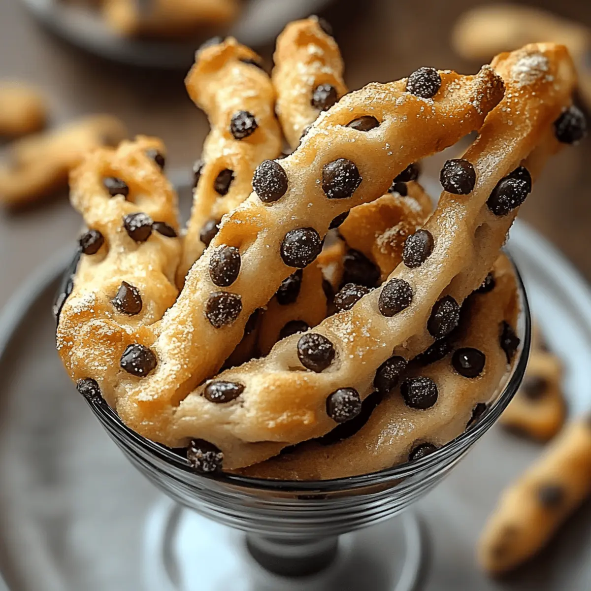 Chocolate Chip Cookie Dough Twists
