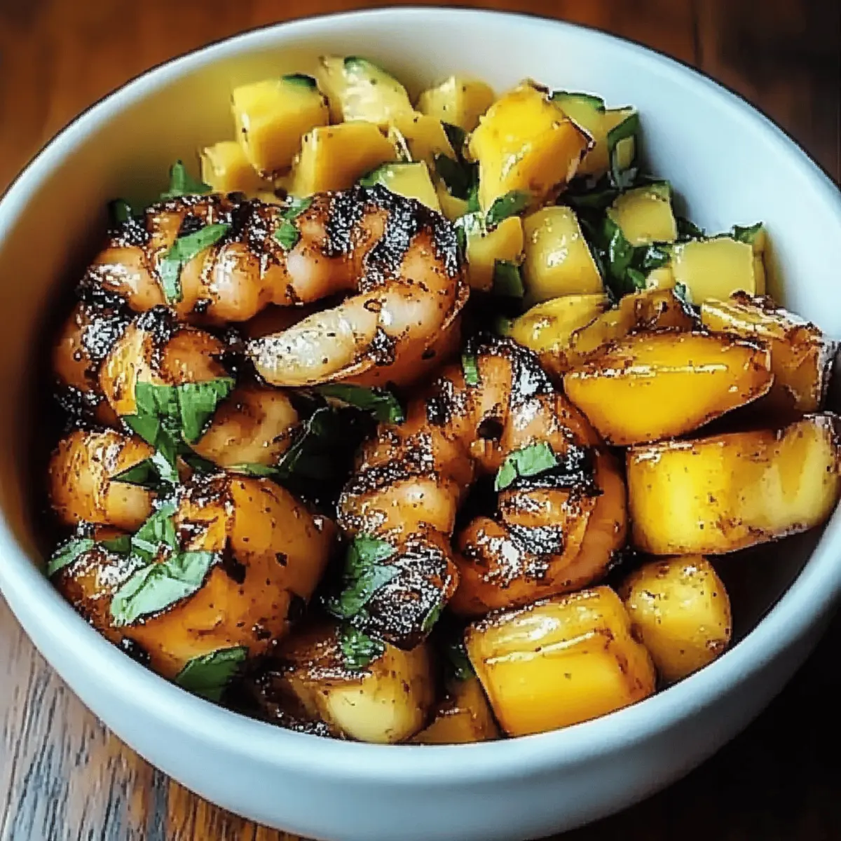 Shrimp Avocado Mango Bowls
