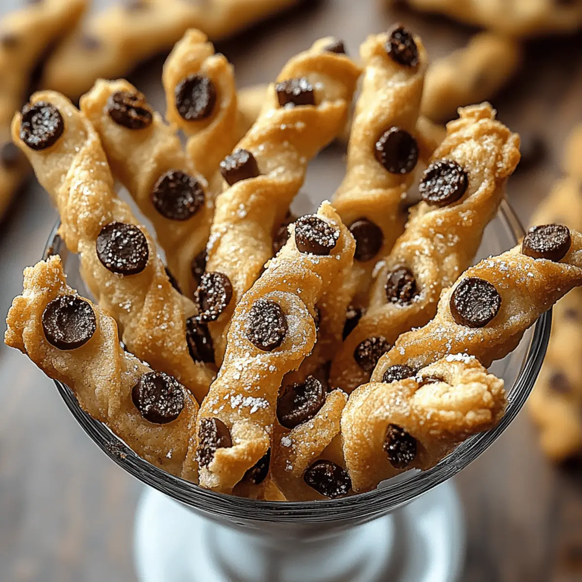 Chocolate Chip Cookie Dough Twists