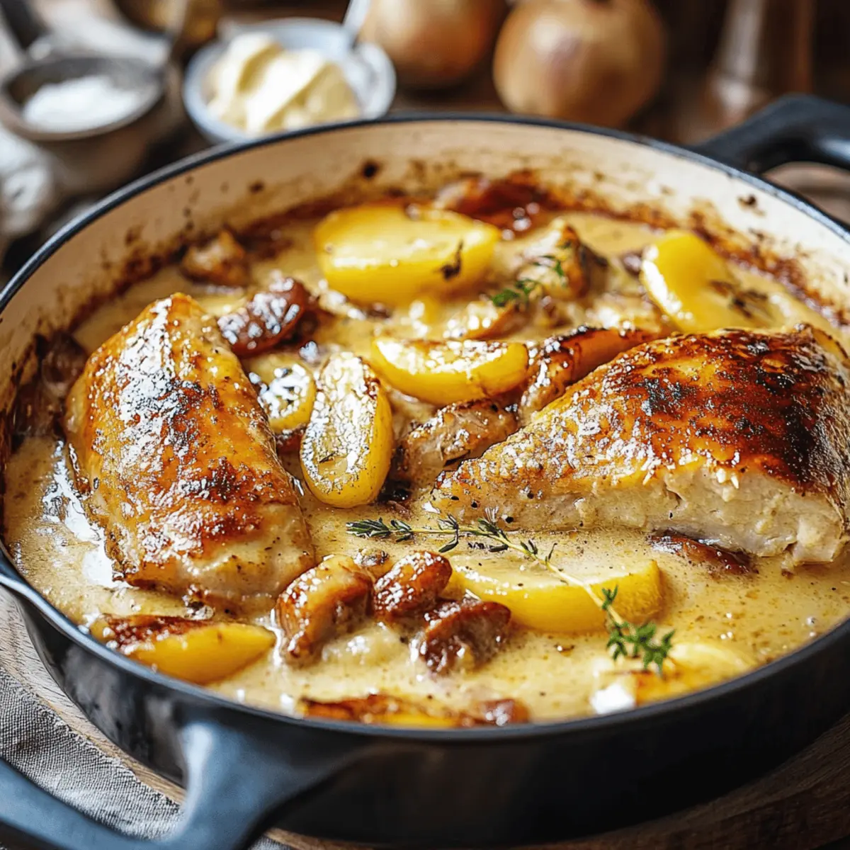 French Chicken Casserole a la Normande