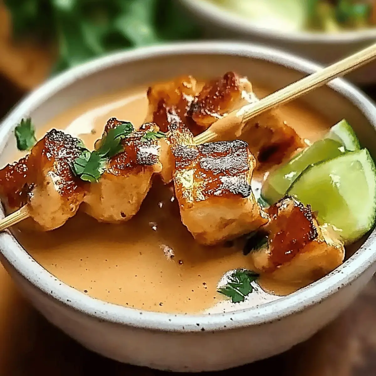 Thai Chicken Satay with Peanut Sauce