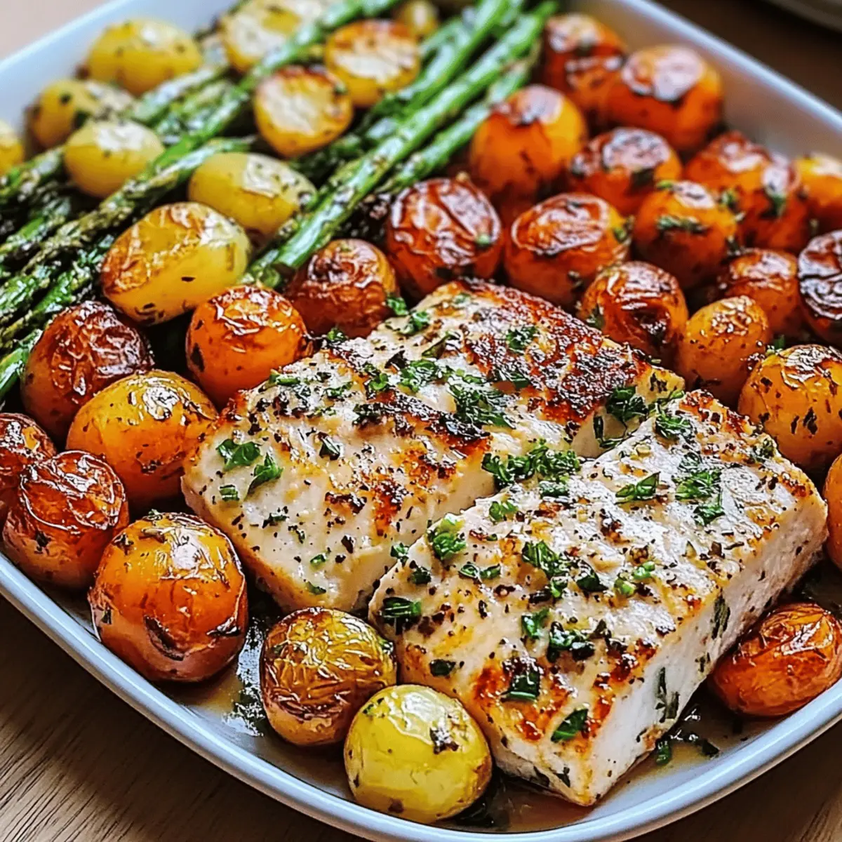 Sheetpan Salmon and Potatoes With Veggies