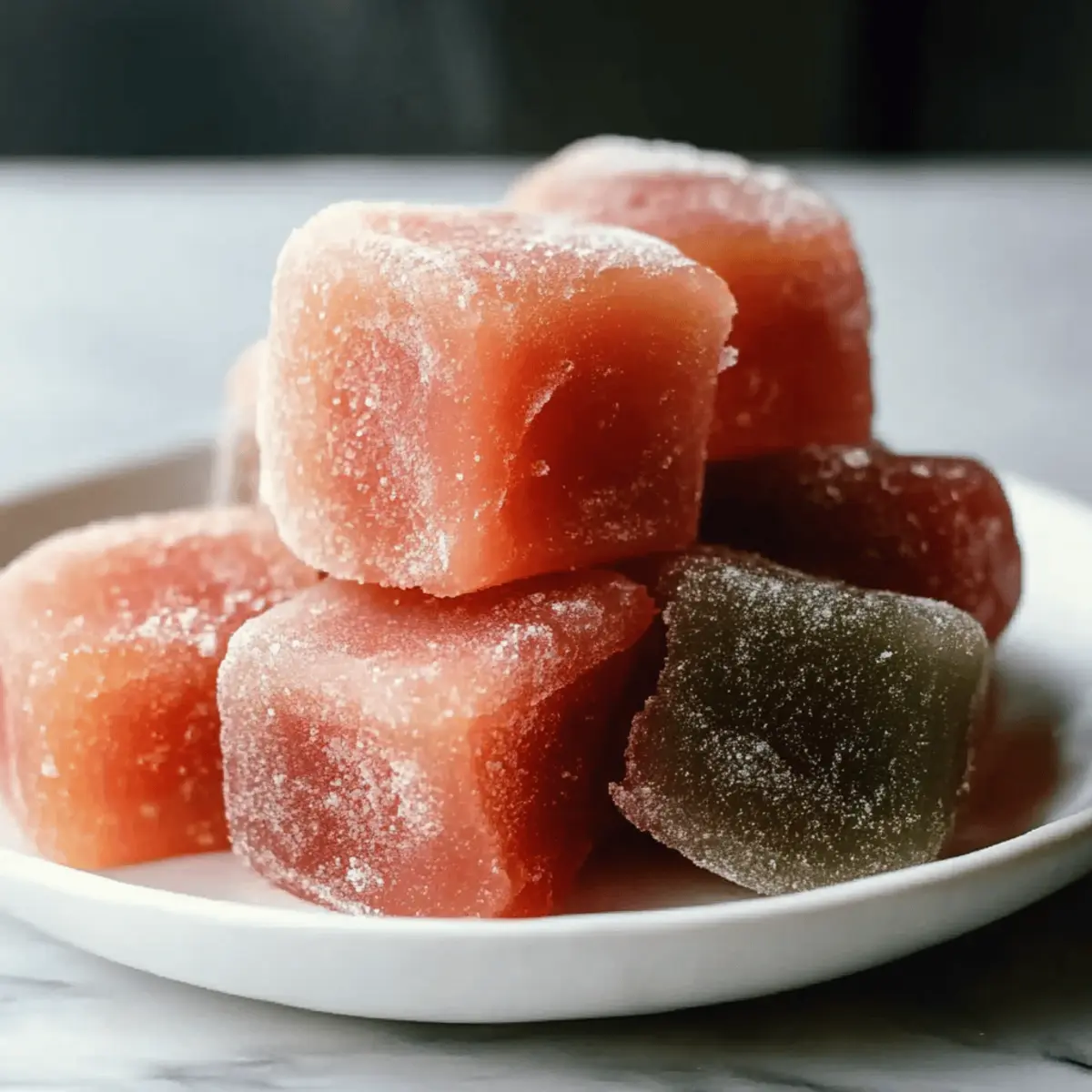 Watermelon Mochi