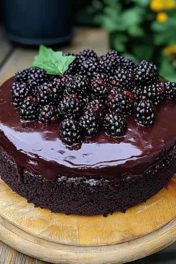 Blackberry Velvet Gothic Cake