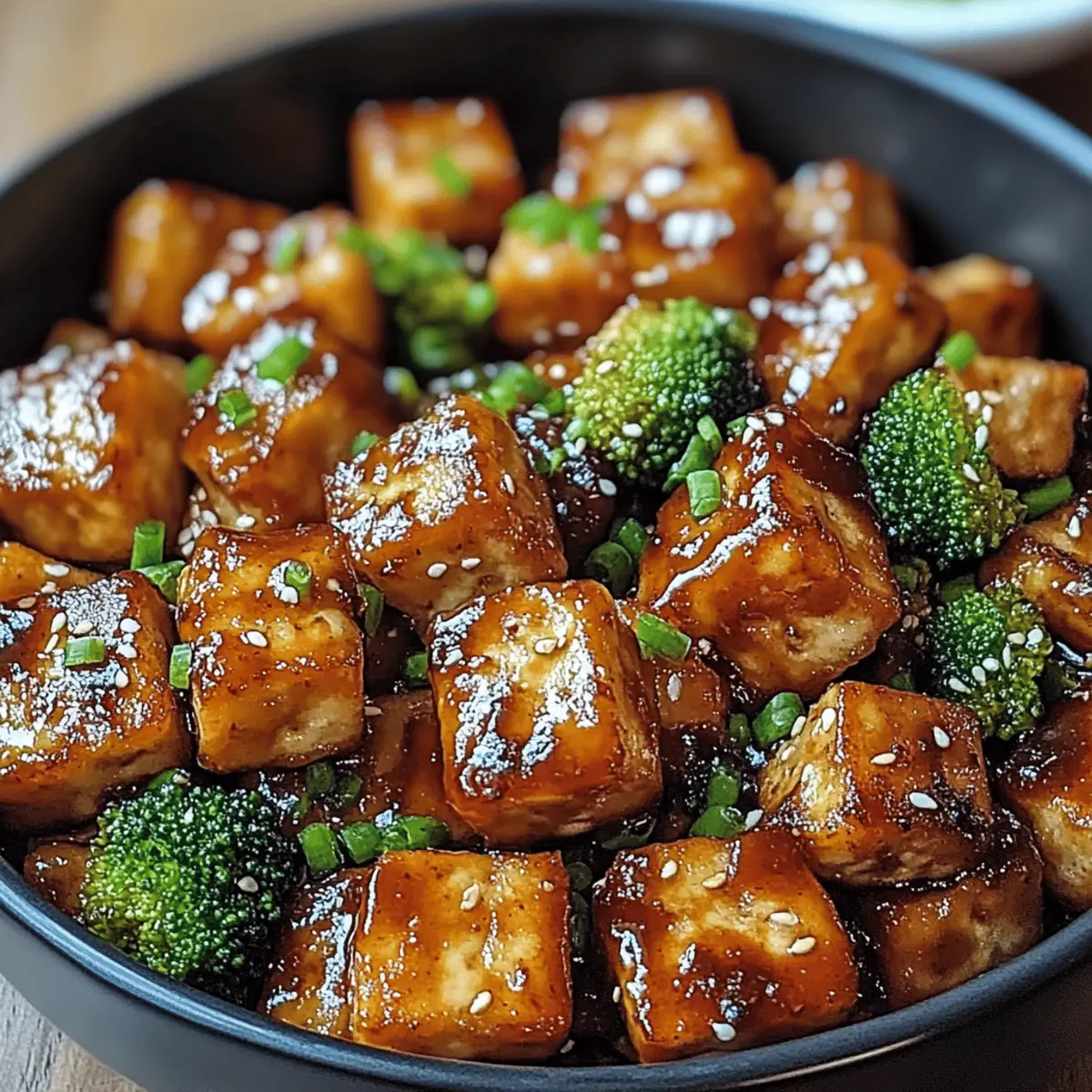 Crispy Honey Garlic Tofu