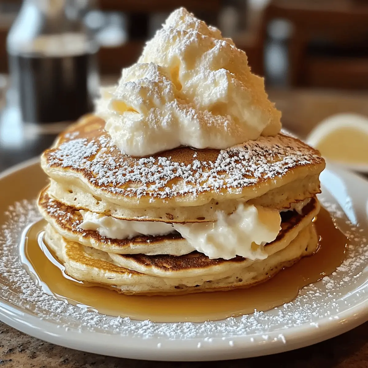 Sweet Coconut Cream Pancakes