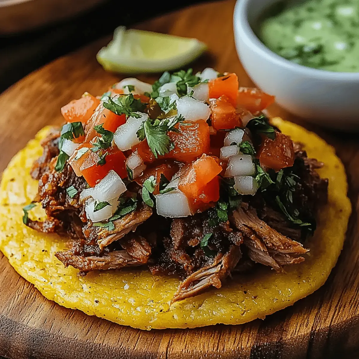 Mexican Tostadas de Carne Asada