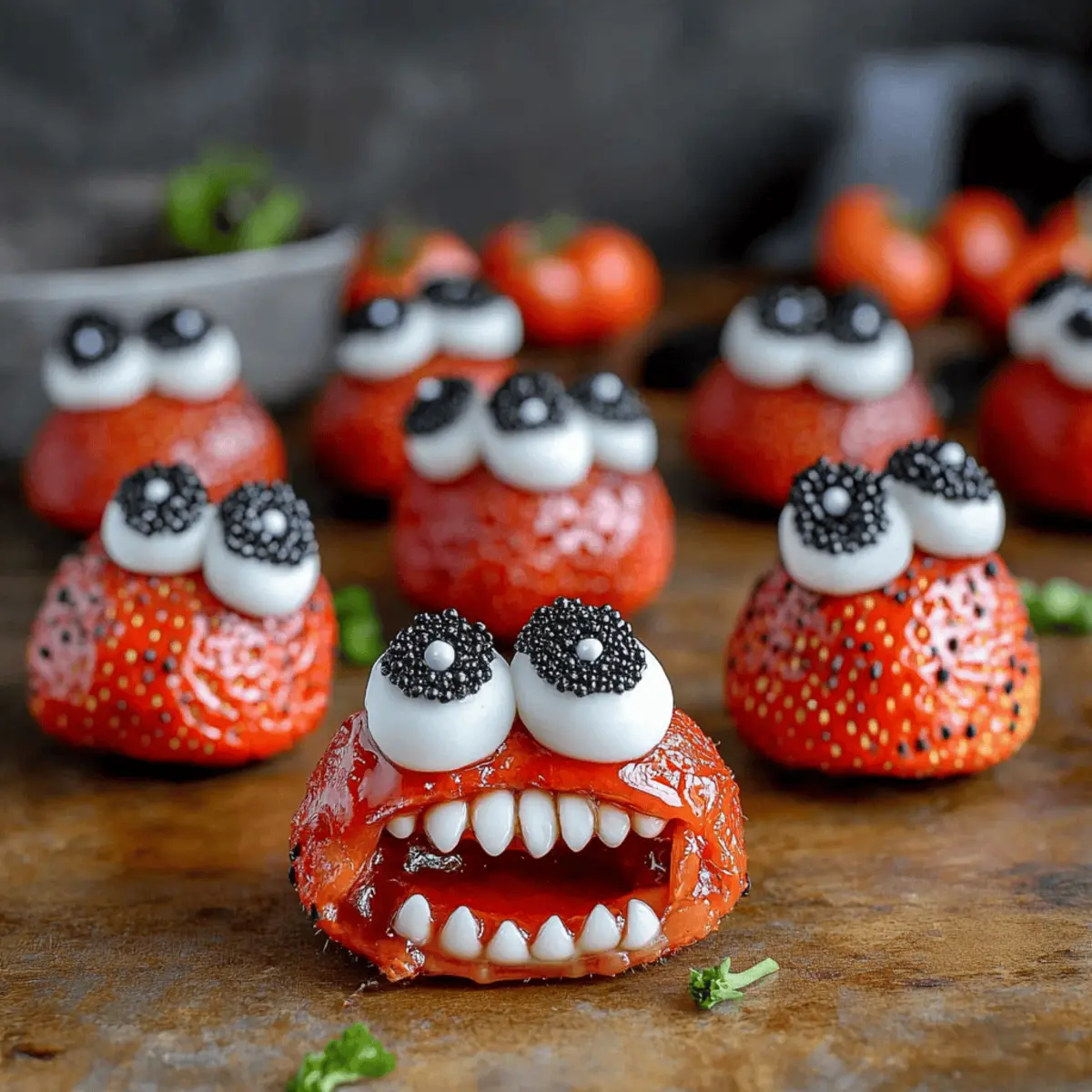 Strawberry Halloween Monsters