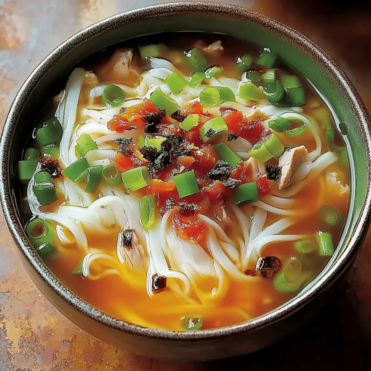 Ginger Garlic Chicken Noodle Soup