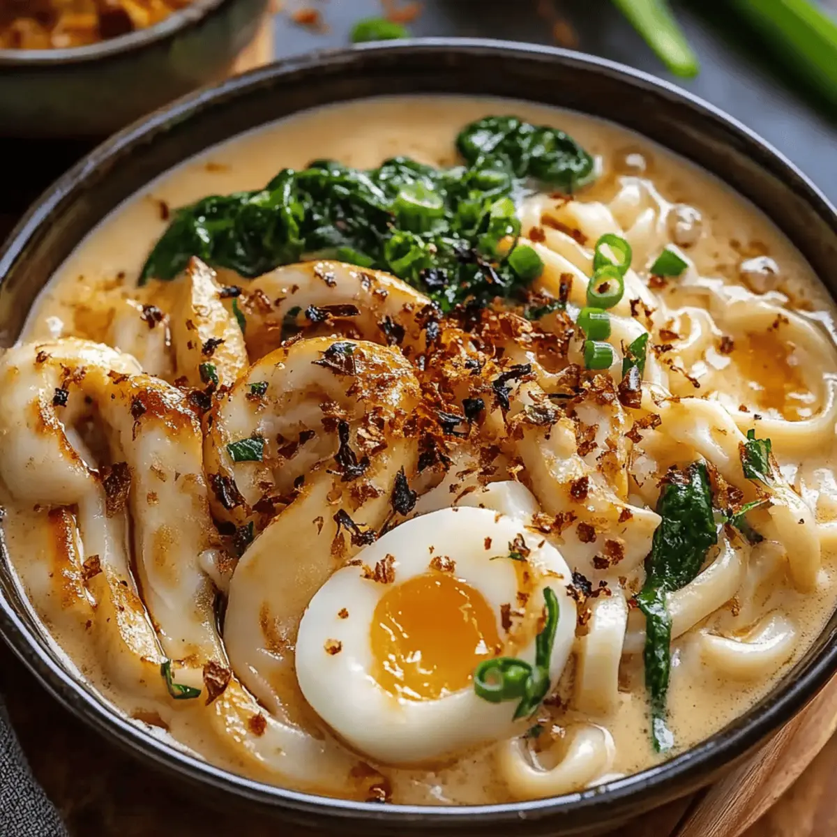 Creamy Miso Udon Soup