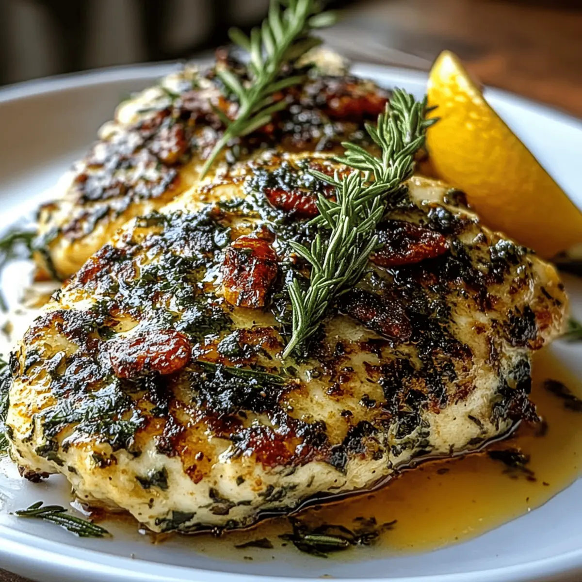 Mediterranean Herb Crusted Grilled Chicken